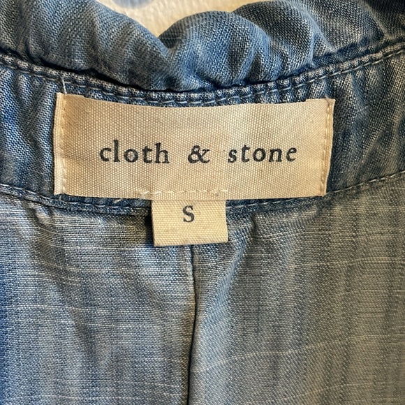 Cloth & Stone denim sleeveless shirt - Picture 3 of 6